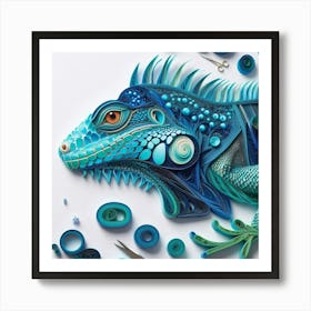 Iguana 6 Art Print