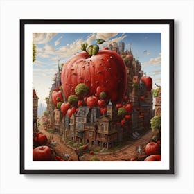 'Apple City' Art Print