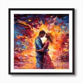 'The Kiss' Art Print