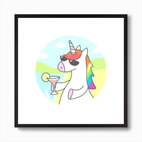 Unicorn Chill Art Print