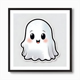 Ghost Sticker Art Print