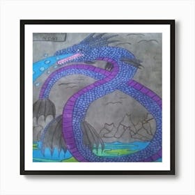 Water Dragon Art Print