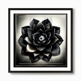 Black Lotus Art Print