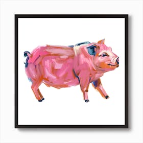 Hampshire Pig 04 Art Print