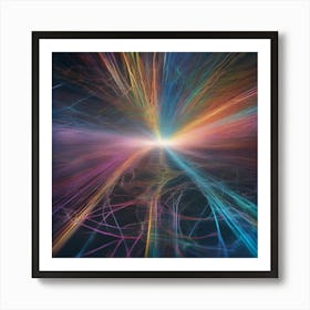 Abstract Rays Of Light 13 Art Print