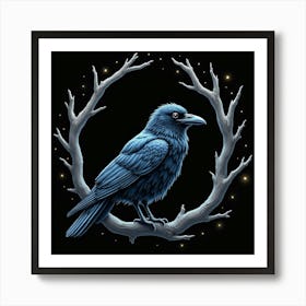 Raven 4 Art Print