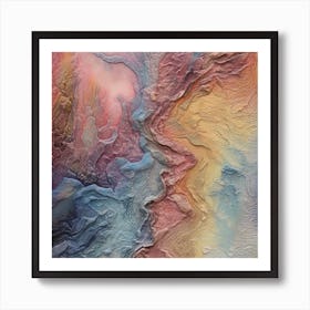 Pastel Textured 3 Art Print