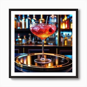 Cocktail In A Bar 3 Art Print