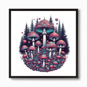 Magic Mushrooms 2 Art Print