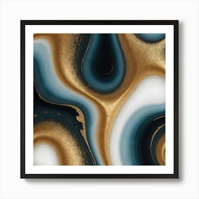 Agate Swirls Art Print