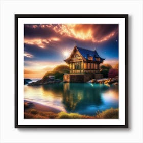 House On The Beach 3 Art Print