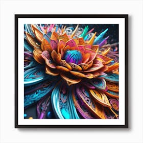 Lotus Flower Art Print