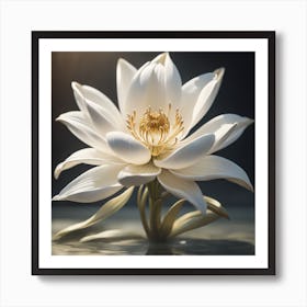 Alabaster Lily 8 Art Print