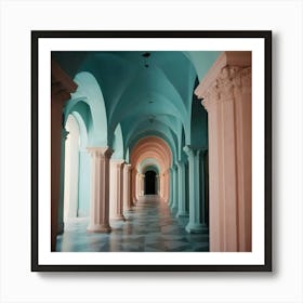 Hallway Stock Videos & Royalty-Free Footage 4 Art Print