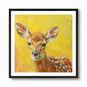 Fawn painting 1 Art Print