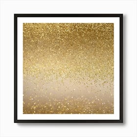 Gold Glitter Background 3 Art Print