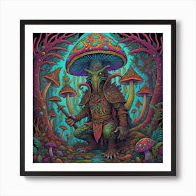 Shaman Of The Forest Art Print