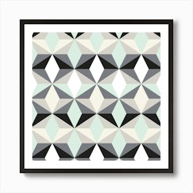 Modern Retro Pattern 24 Art Print