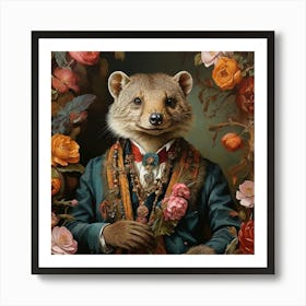 Bear In A Suit art print Art Print