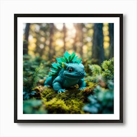 Lizard In The Forest Art Print