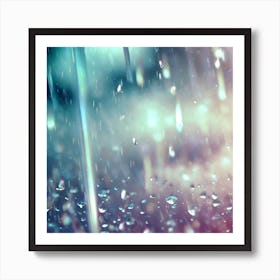 Raindrops In The Rain Art Print