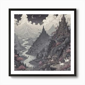 Fairytale Landscape Art Print