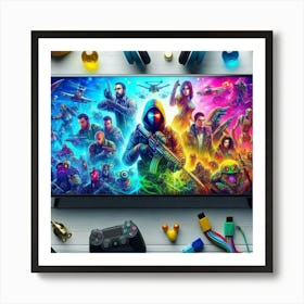 Video Game Console Art Print