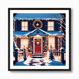 Christmas House 116 Art Print