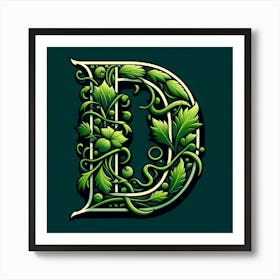 Letter D 1 Art Print