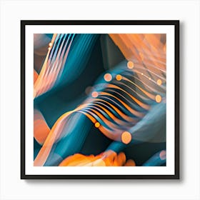 Abstract Light Rays 5 Art Print