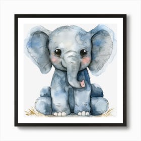 Baby Elephant Art Print