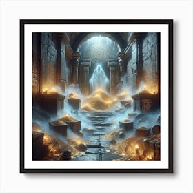 Ancient Ruin Treasury Curse Art Print