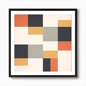 Squares home geometric Art Print