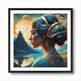 Woman Dreamscape Art Print