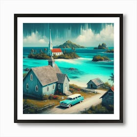 Church On The Beach Art Print