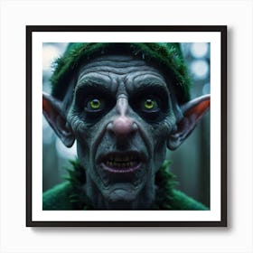 Elf In The Woods 2 Art Print