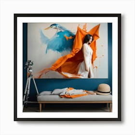 ((( Capture Dynamic Splashes Of Art In A Fashion P Art Print