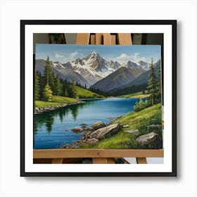 Mountain Lake 12 Art Print