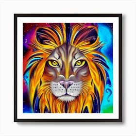 Lion Painting Art Print