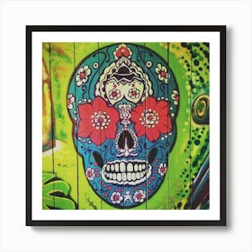 Day Of The Dead Skull Art Print