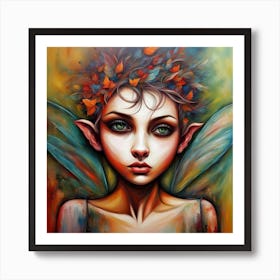 Mischevious Fairy Art Print