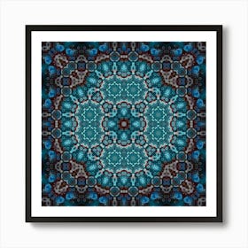 The Blue Decor Is A Wonderful Pattern 6 Art Print