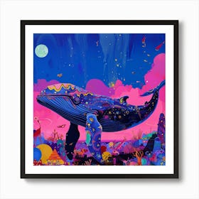 Whale In The Sky Art Print