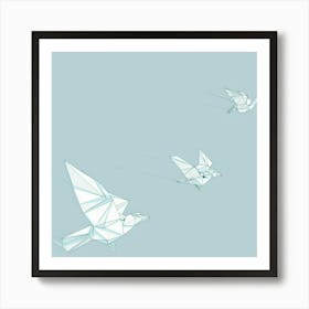 Origami Birds 9 Art Print