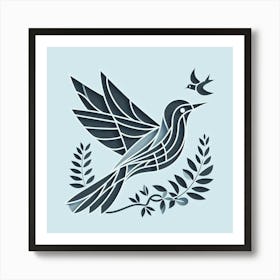 Minimalism, Bird 3 Art Print