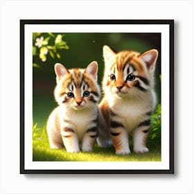 Cute Kittens Art Print