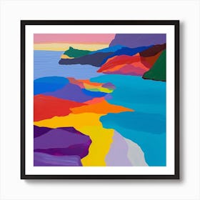 Abstract Travel Collection Virgin Islands Us 2 Art Print