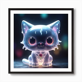 I Love You Kitty Art Print