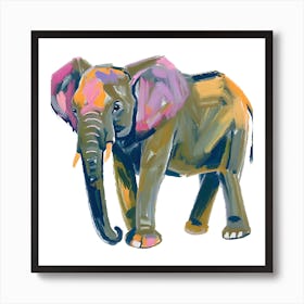 African Elephant 04 Art Print