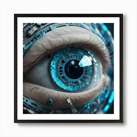 Futuristic Eye Art Print